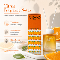 Diffuseur de parfum OEM 130ml, huile essentielle naturelle Capri Orange, écologique, sans danger pour les enfants, longue durée, parfum d'ambiance luxueux