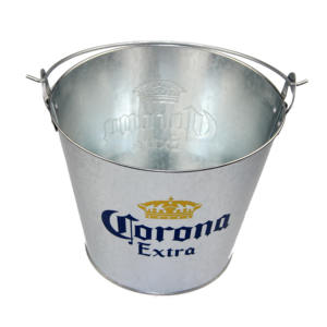Imprimé Fer Blanc Galvanisé 5L Capaicty En Relief LOGO Personnalisé 5 Quart Métal Seau À Glace - Product Image 4