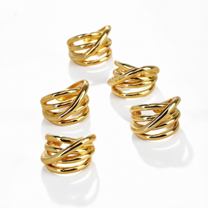 UM Jewelry Wholesale Trendy 18K Gold Plated Brass Heart Ring <b>for</b> Unisex/<b>Men</b>/Women Anniversary Daily <b>Wedding</b> <b>Gift</b> - Product Image 1