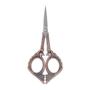 Cross Stitch Embroidery Scissors Stainless Steel Straight Tip Phoenix Design For Home Crafting And Paper Cutting - Product Image 4