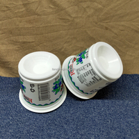Gobelets à pudding et gelée de 135 ml avec couvercle en aluminium, pot en plastique pour yaourt