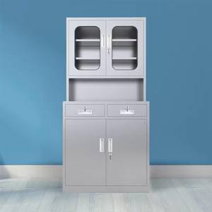 Tavolo per Diagnosi e Trattamento Estetico Dentale con Armadietto per Dispensazione di Medicinali, Mobile Basso, Realizzato in Acciaio Inossidabile. - Product Image 1