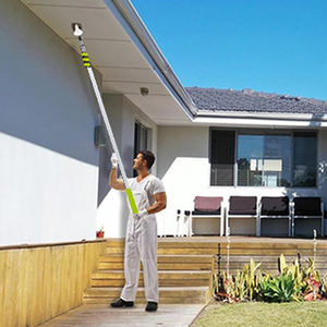 Rallonge <span class=keywords><strong>télescopique</strong></span> <span class=keywords><strong>pour</strong></span> outil de nettoyage de fenêtres en aluminium robuste de 2m avec rouleau de brosse à peinture Poignée de sol en métal durable - Product Image 5