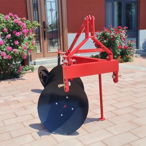 Disc Plough 3 Row Red Farm <b>Cultivator</b> High Productivity Agricultural Tilling Equipment - Product Image 4