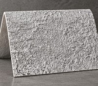 Panneau mural flexible en sable de quartz pour salon moderne, texture surface lunaire, gris, effet lune, revêtement pour intérieur et extérieur