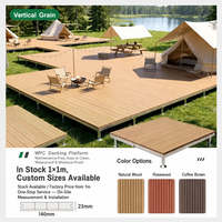 Terrasse en WPC sur mesure pour chalet de montagne, terrasse résistante aux intempéries, terrasse extérieure résistante aux intempéries, terrasse en WPC directement de l'usine