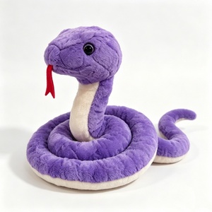 Peluche de serpiente morada personalizado, serpiente de peluche enrollada, peluche de reptil, lindo peluche de serpiente - Product Image 3