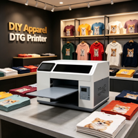 Imprimante DTG entièrement automatique Reeleyin A3 28x41cm avec écran tactile et IA H5 pour l'impression textile sur T-shirts et vêtements