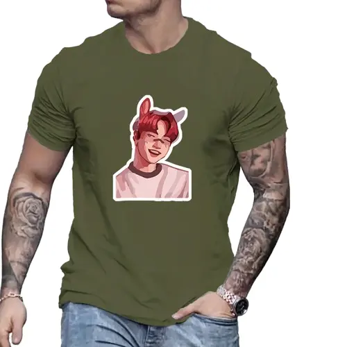 사용자 정의 재고 니트 폴리 에스테르 남성 탑 셔츠 패션 일반 특대 남여 공용 남성 티셔츠