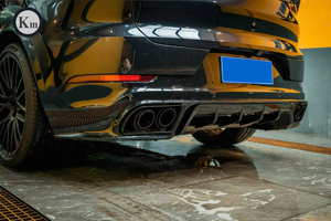 ชุดดิฟฟิวเซอร์สำหรับ Porsche Cayenne <span class=keywords><strong>2018</strong></span>-up Turbo ชุดด้านหน้าสไตล์เทอร์โบสำหรับ9Y0.1 E3.1 9YA คูเป้ - Product Image 5