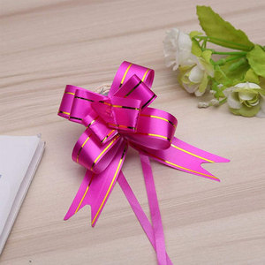 Rosa Simple hermosa cinta de PP dorada lazo de regalo mariposa tirar lazo cinta adecuada para envolver regalos decoración para fiesta de boda - Product Image 2