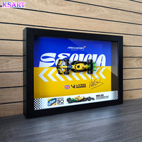 Modèle de voiture de course F1 en alliage, style mode, forme personnalisée, peint à la main en 3D, éclairé, pour galerie intérieure ou décoration murale.