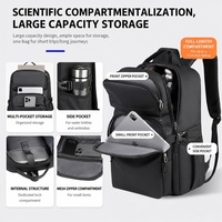 Sac à dos pour ordinateur portable imperméable et durable, multi-poches, grande capacité, pour les voyages et le travail