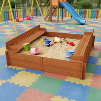 Train interactif en bois pour bac à sable avec auvent, planches DIY, pour jardin extérieur, aire de jeux pour enfants