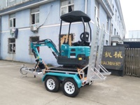 Mini-excavatrice de marque chinoise Chuangxin, conforme aux normes australiennes, avec remorque complète pour excavatrice