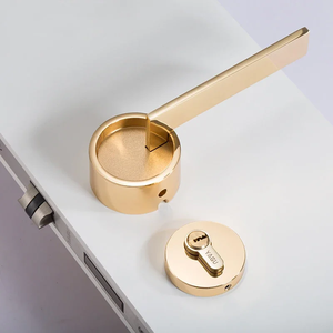 Poignée de porte à levier en alliage de zinc gris de style moderne Debao SSR, garantie 1 an, conception ambidextre, installation facile pour - Product Image 3