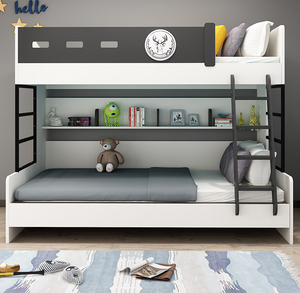 Moderno letto a castello semplice per bambini mobili di lusso camera da letto ragazze con cassetto di stoccaggio ragazzi letto a castello singolo - Product Image 5