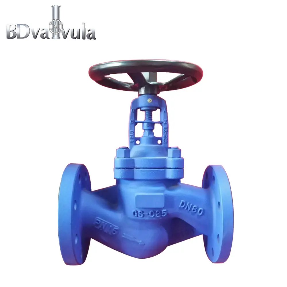 DIN standard casting or forged Bellow seal globe valve for water