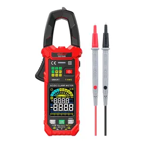 GVDA Inrush Clamp Meter 600A True RMS AC/DC Current Amp Meter Measures Current Voltage Temperature Capacitance Tester