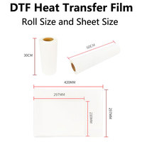 Feuille de transfert Offre Spéciale DTF A3 A4 A2 DTF Feuilles de transfert pour Epson l805 Imprimante T-Shirt Impression numérique