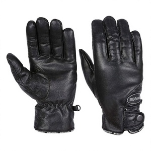 Gants de moto Knight imperméables en cuir pleine doigt, chauds, à coque rigide, avec fonction écran tactile, pour l'hiver - Product Image 1