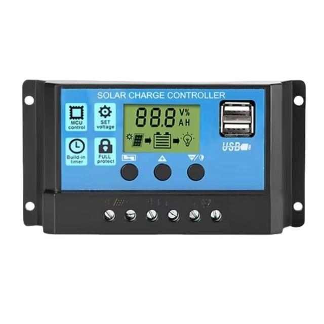 Factory Price Solar Charge Controller10A 20A 30A Auto Solar Charge Controller Solar Pwm off Grid Solar Panel Controller