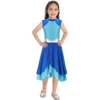 6-16 pas cher stage enfants Dancewear Performance salle de bal scène vêtements de danse filles louange robe de danse lyrique