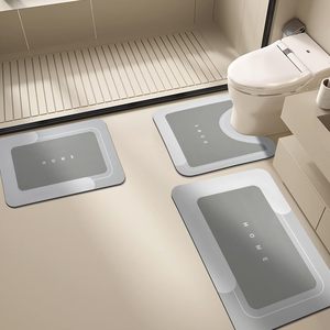 חדר אמבטיה מקלחת דלת חדר אמבטיה דלת חדר סופג דיאטומיט 3 יח 'מחצלת סט - Product Image 2