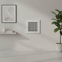 Grille de ventilation en acier inoxydable et aluminium avec persiennes fixes pour systèmes de ventilation et d'extraction d'air CVC - Vente en gros usine