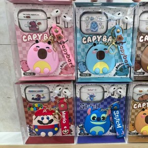 หูฟังบลูทูธ Mario stizi หูฟังไร้สายหูฟังกีฬาลดเสียงรบกวนในหูจี้การ์ตูนน่ารักขายส่ง - Product Image 1