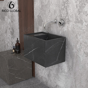 อ่างล้างหน้าแขวนผนังหินธรรมชาติหรูหราผลิตภัณฑ์ห้องน้ำระดับพรีเมี่ยม - Product Image 4