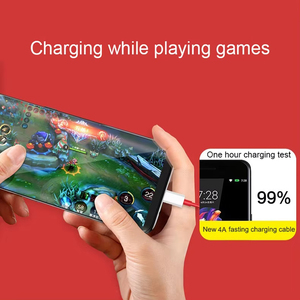 Cable de datos del cargador de teléfono Tipo-A a Tipo-C Rojo 9R Twarp PD Ctoc Línea de cable de carga rápida 2M para HUAWEI One Plus12 ACE2 Usb-tipo-c - Product Image 2