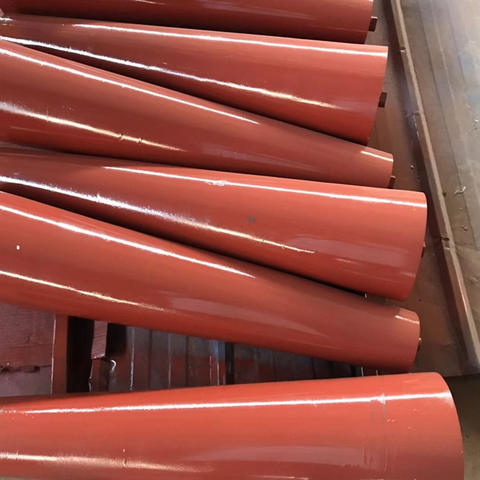 ISO Standard Tapered Conveyor Idler Painted Steel Tube with Nylon Material New Condition