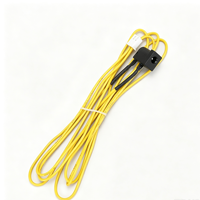 Kabel Harness Konektor Daya DC Kustom dengan Sakelar Terintegrasi, Kabel Kuning untuk Peralatan Medis & Perangkat Elektronik Kecil