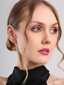 Pendientes de Oro Cepillado, Modernos, Geométricos, de Doble Triángulo, Minimalistas, Ligeros, Elegantes, Joyería de Moda - Product Image 2