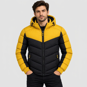 Veste matelassée pour homme avec logo personnalisé, coupe classique, épaisse et chaude pour l'hiver - Product Image 1