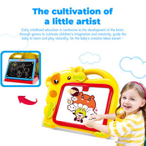 2-in-1 Lernstaffelei Cartoon Doppelseitiges Malpad Kreatives Kleiner-Künstler-Graffiti-Set Kinder-Zeichenbrett Spielzeug - Product Image 3