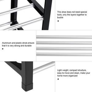 Modern Multi Layer Indoor Shoe <b>Rack</b> Simple Multifunctional <b>Plastic</b> Shoe <b>Rack</b> Vertical Space Saving Multi Layer for Storage <b>Rack</b> - Product Image 2