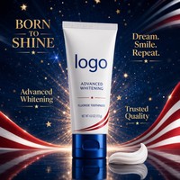 Dentifrice blanchissant au bicarbonate de soude, formule personnalisée OEM ODM, prix usine, marque privée, menthe naturelle, anti-caries, nettoyage en profondeur, usage domestique