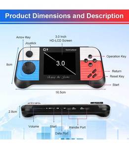 Consola de Juegos Portátil G9 con 666 Juegos Clásicos, Regalo de Navidad y Cumpleaños, Compatible con Conexión a TV y Dos Controles - Product Image 5