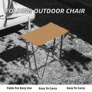Nouvelle chaise pliante d'extérieur légère et portable en tissu Oxford pour camping, plage, jardin et pêche - Product Image 2