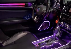 Système d'éclairage ambiant <span class=keywords><strong>LED</strong></span> <span class=keywords><strong>12V</strong></span> pour <span class=keywords><strong>voiture</strong></span> ZYCELA Accord 2018-2022, taille OEM, style <span class=keywords><strong>ruban</strong></span> dynamique, 3-5W, garantie 1 an - Product Image 2