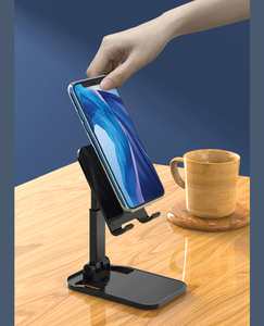 adjustable phone stand metal 360 rotation cell mobile phone holder for bed table tablet stands - Product Image 6