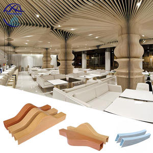 Controsoffitto in Alluminio a Doghe, Sistema di Profili in Alluminio Effetto Legno, Design con Varie Forme, Controsoffitto Metallico a Strisce - Product Image 3