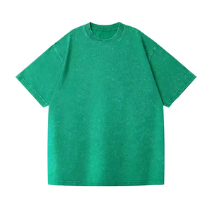 เสื้อยืดเปล่าแบบสบายๆ ผ้าฝ้าย 100% ทรงโอเวอร์ไซส์ พิมพ์ลายกราฟิกตามสั่ง เสื้อยืดผู้ชายเนื้อหนา - Product Image 1