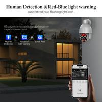 Kit de caméra POE à double objectif 32 canaux H.265 8MP avec suivi automatique humanoïde, IA intelligente, zoom 8X, système PTZ, disque dur et alerte e-mail