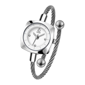 Montre-bracelet pour femme à motif cygne simple, mini, créative, avec bracelet en métal tressé, mouvement à quartz, sans ajustement nécessaire - Product Image 2