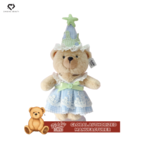 Chasingbeauty Peluche Super Douce avec Nœud Papillon Personnalisable pour Robes 14-17cm Unisexe
