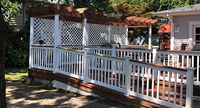 Balustrades d'escalier en vinyle durables et faciles à installer Rampes en plastique PVC pour maison de villa