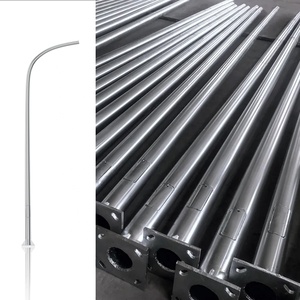 Lampadaire octogonal en <span class=keywords><strong>fer</strong></span> forgé avec drapeau solaire - Product Image 1